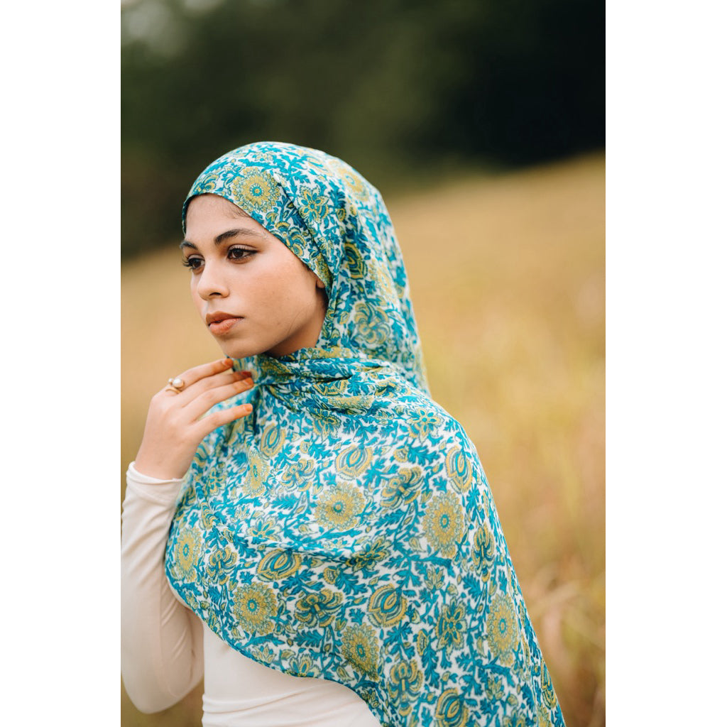 SABA Blockprint Modal Printed Hijab