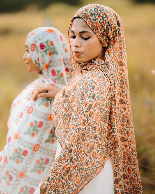 SABA Blockprint Modal Printed Hijab