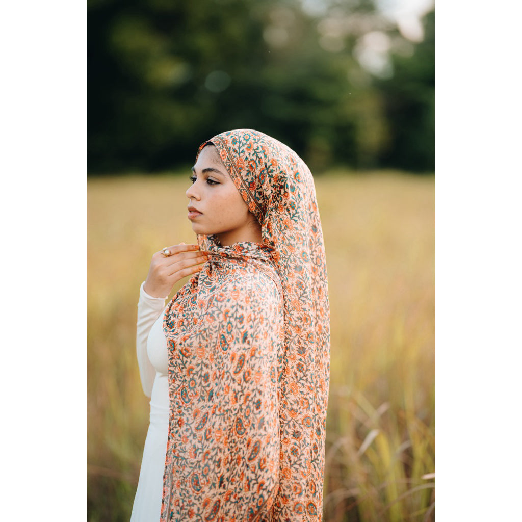 SABA Blockprint Modal Printed Hijab