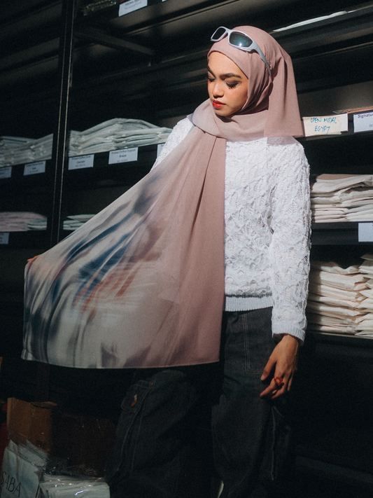 Milky Way Instant Chiffon Hijab